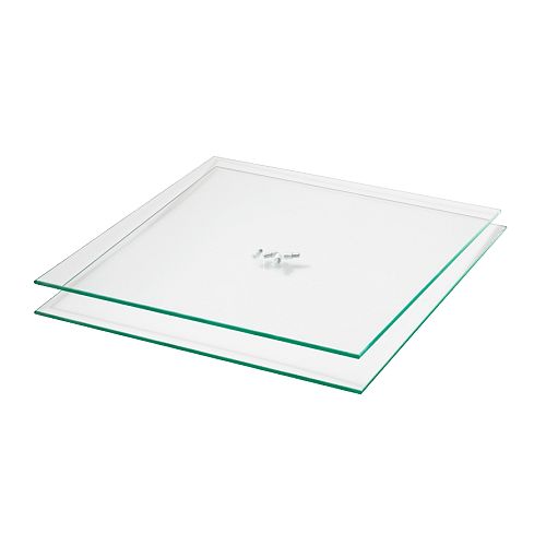 RATIONELL Prateleira de vidro IKEA Vidro temperado; superfície fácil de limpar. 