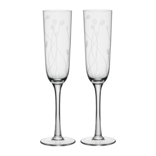 SKIR Copo de champanhe IKEA Soprado artesanalmente e decorado à mão, cada produto é único. 