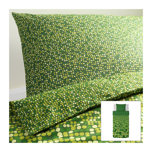 SMÖRBOLL Capa de edredão e fronha IKEA Capa de edredão com fechos de pressão ocultos; mantém o edredão no lugar. 
