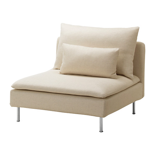 SÖDERHAMN Capa p/secção 1 lugar IKEA Tecido grosso e muito duradouro com textura, macio e com um brilho suave.   . 