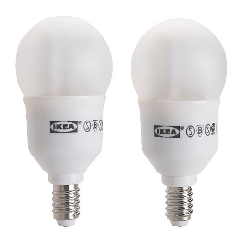SPARSAM Lâmpada baixo consumo E14 IKEA Eficiência energética; dura até 10 vezes mais do que uma lâmpada incandescente. 