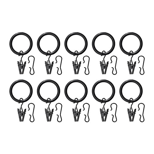 SYRLIG Argola de cortinado c/clip e gancho IKEA