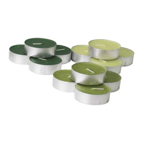 TINDRA Vela perfumada c/suporte de metal IKEA