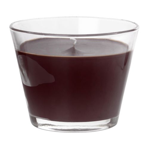 TINDRA Vela perfumada em copo IKEA Quando a vela se acabar, o copo pode ser usado como suporte para velas pequenas. 