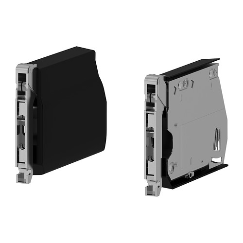 UTRUSTA Dobradiça grande p/porta horizontal - preto - IKEA
