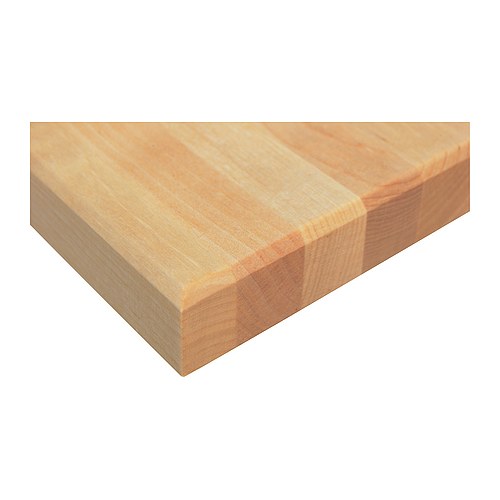VÄRDE Bancada IKEA Madeira maciça; pode ser cortada com o comprimento desejado, lixada e tratada se necessário. 