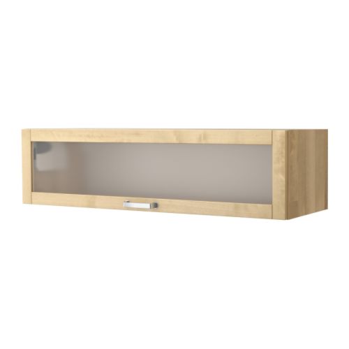 VÄRDE Vitrina de parede IKEA Porta de fole; poupa espaço quando aberta. 