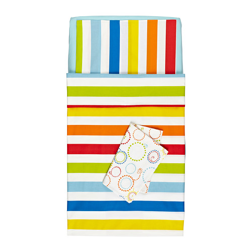 VITAMINER RAND Roupa de cama p/berço, 4 peças IKEA