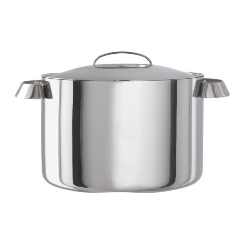 FAVORIT Oală cu capac IKEA Poate fi folosită pe toate tipurile de plite, inclusiv cele cu inducţie.  Fabricat din metal; se poate folosi și în cuptor. 