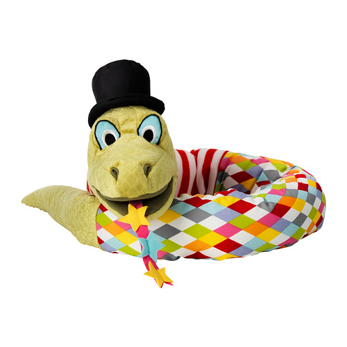 KLAPPAR CIRKUS Marionetă IKEA O mărime; potrivită atât pentru adulţi, cât şi pentru copii.  Introdu mâna în capul şarpelui şi fă-l să vorbească!. 