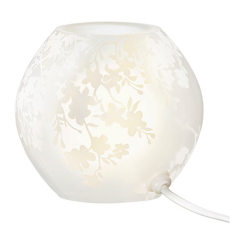 KNUBBIG Veioză decorativă IKEA Creează o lumină de atmosferă.  Sticlă lucrată manual; fiecare lampă este unică. 