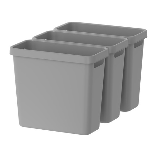 RATIONELL Coş de gunoi reciclare IKEA Colţuri rotunjite; uşor de curăţat. 