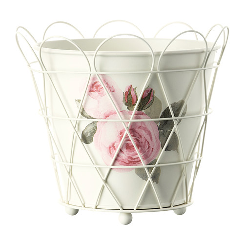 ROSÉPEPPAR Ghiveci IKEA Picioarele mici ridică ghiveciul de pe suprafaţă şi împiedică formarea condensului. 