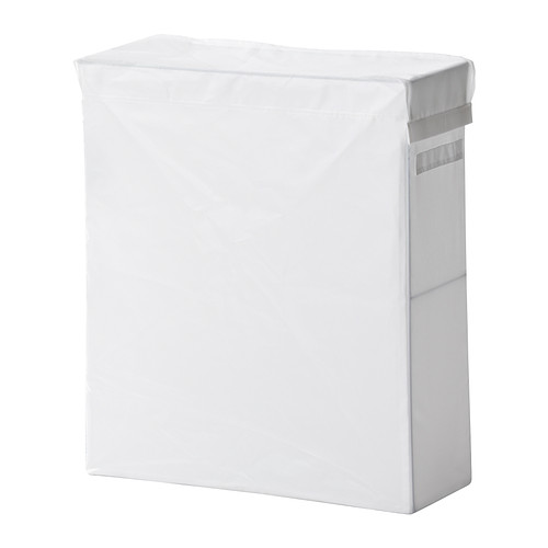 SKUBB Sac de rufe cu stand IKEA Sac de rufe din poliester; nu absoarbe umezeala sau mirosul lenjeriei. 