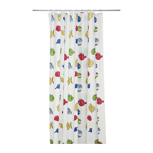 SVALEN Perdea de duş IKEA Se poate tăia uşor la lungimea dorită. 