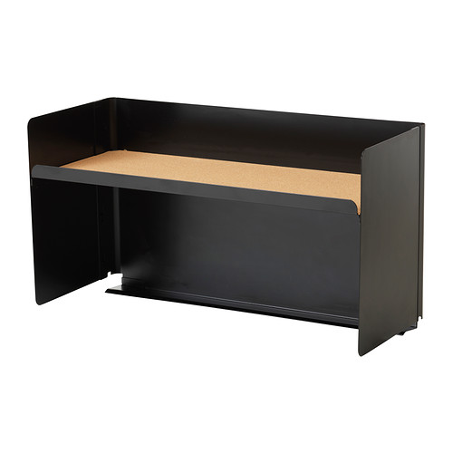 BEKANT Desk top shelf black IKEA