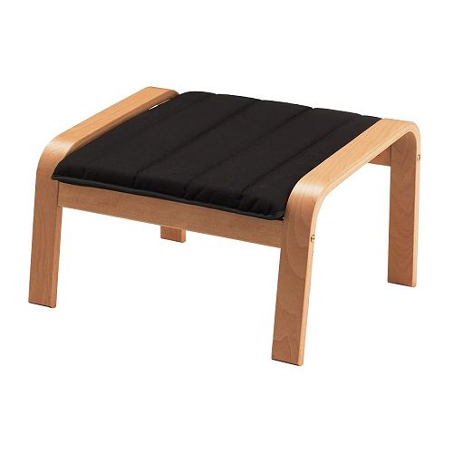 POÄNG Footstool Ransta black IKEA