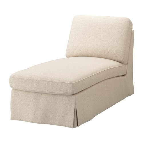 EKTORP Schäslong natur Bredd: 72 cm Djup: 163 cm Höjd: 88 cm Sitsbredd: 65 cm Sitsdjup: 128 cm Sitshöjd: 45 cm  