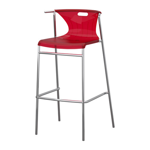 barstol barstolar barpall barpallar stolar stol ar , r�d, f�rkromad elmer