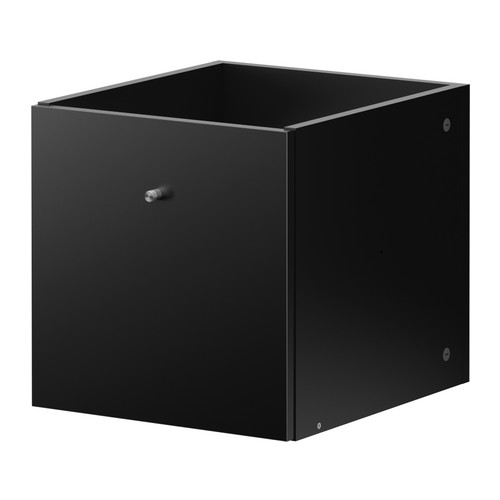 insats med 1 l�da, svart expedit