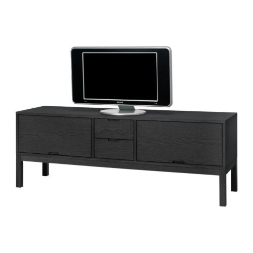 tv-b�nk tv-b�nkar mediab�nk , svart ikea stockholm