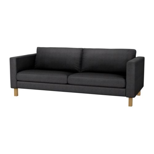 KARLSTAD 3-sits soffa - Sivik mörkgrå - IKEA KARLSTAD 3-sits soffa IKEA Ett urval av koordinerade klädslar gör att du lätt kan förnya utseendet på din möbel.