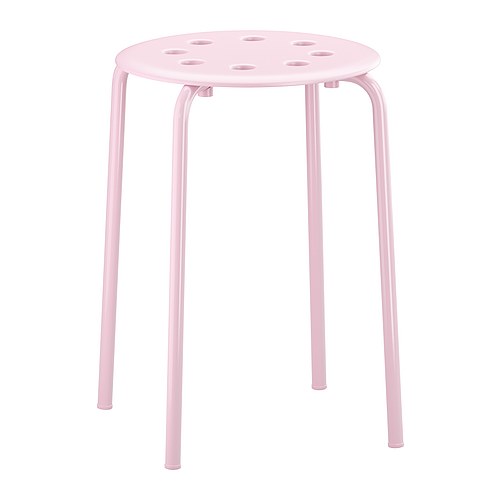 MARIUS Pall IKEA Stapelbar; spar plats när den inte används.