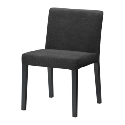 NILS Stol mörkgrå, svart Bredd: 50 cm Djup: 57 cm Höjd: 80 cm Sitsbredd: 50 cm Sitsdjup: 42 cm Sitshöjd: 47 cm  