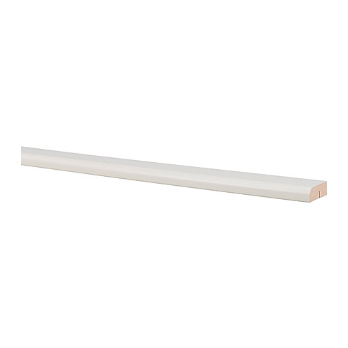 PERFEKT Dekor/krönlist rundad IKEA Kan användas som både dekor- och krönlist för montering under resp.   över väggskåpen.  Kan kapas till önskad längd. 