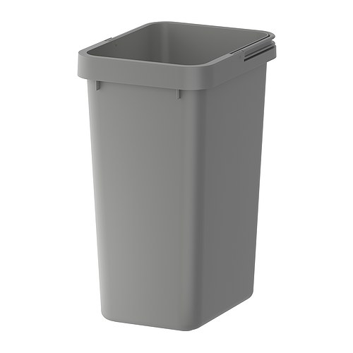RATIONELL Behållare för källsortering IKEA Fällbara handtag; håller soppåsen på plats och gör det enkelt att bära hinken. 