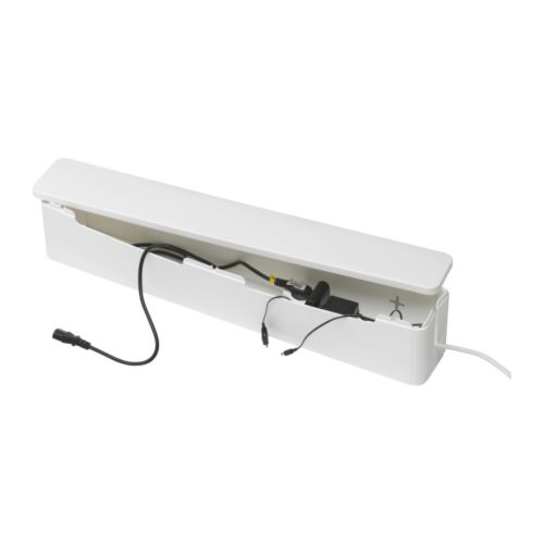 SIGNUM Kabelsamlare vit Längd: 75 cm Bredd: 12 cm Höjd: 14 cm  