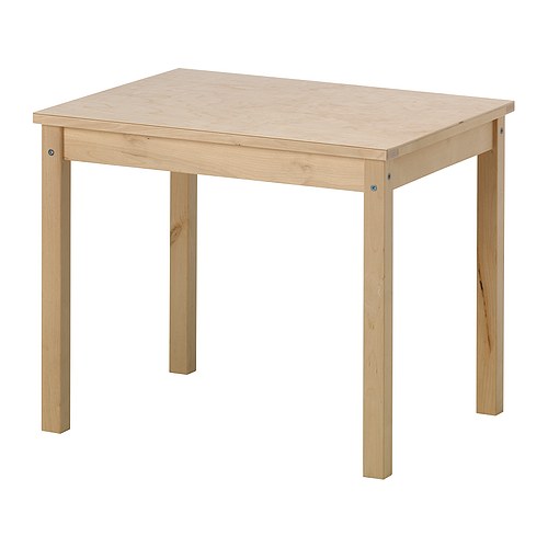 barnbord, bj�rk, plywood svala