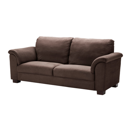 TIDAFORS 3-sits soffa, Tullinge mörkbrun Bredd: 230 cm Djup: 95 cm Höjd: 99 cm Frihöjd under möbel: 8 cm Sitsbredd: 158 cm Sitsdjup: 59 cm Sitshöjd: 47 cm