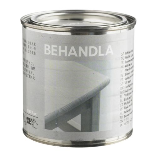 BEHANDLA Glazúrovací náter IKEA Na neošetrené drevo; vytvorí trvácny a odolný povrch. 