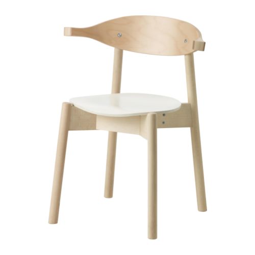 BOJNE Stolička s opierkou na ruky IKEA Kvôli ľahšiemu čisteniu sa dá spolu s bočnou opierkou zavesiť na dosku stola. 
