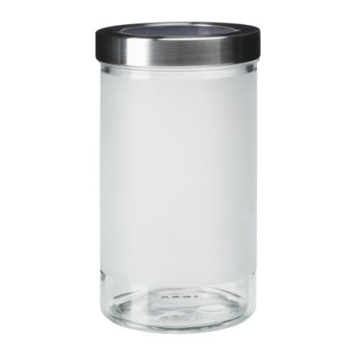 DROPPAR Dóza s vrchnákom IKEA Priehľadné; ľahko zistíte, čo je vnútri. 