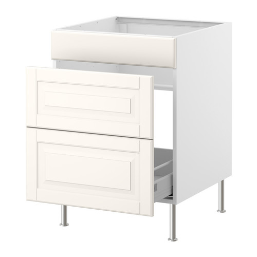 FAKTUM Sp. skrinka na drez/tried. odpadu IKEA Zásuvky so zabudovanými tlmičmi, vďaka ktorým sa zatvárajú pomalšie, mäkšie a tichšie. 