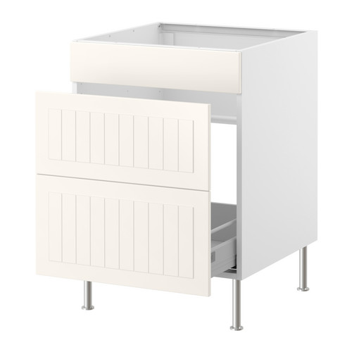FAKTUM Sp. skrinka na drez/tried. odpadu IKEA Zásuvky so zabudovanými tlmičmi, vďaka ktorým sa zatvárajú pomalšie, mäkšie a tichšie. 