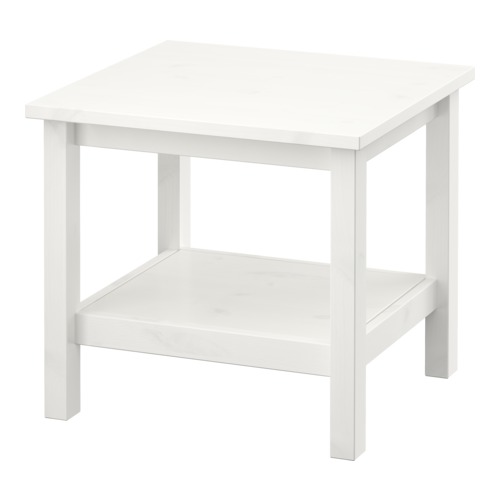 HEMNES Konferenčný stolík IKEA Masívne drevo; pre pocit prirodzenosti.  Oddelená polica na časopisy a pod. 