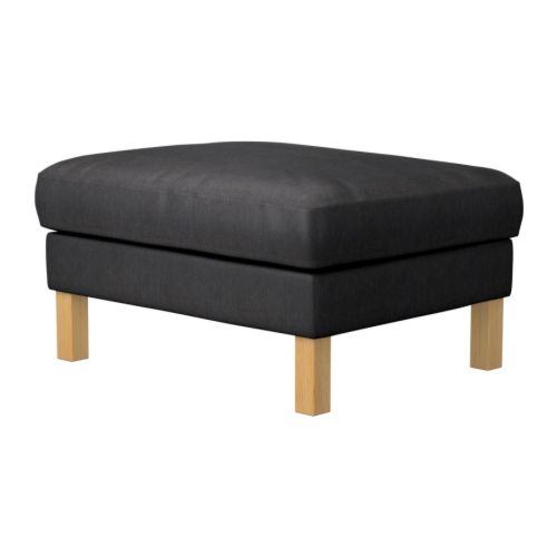 KARLSTAD Podnožka IKEA Dá sa použiť na sedenie aj ako podnožka.  Svoj nábytok môžete ľahko oživiť pomocou širokého sortimentu poťahov. 