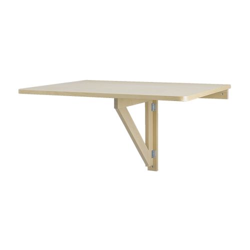 NORBO Rozklad stôl s upevnením ku stene IKEA Rozložiteľné, šetrí miesto v prípade nepoužívania.  Odolný prírodný materiál, masívne drevo. 
