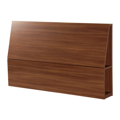 OPPDAL Čelo postele s priehradkou IKEA Veci v úložnom priestore sú ľahko dosiahnuteľné z postele. 
