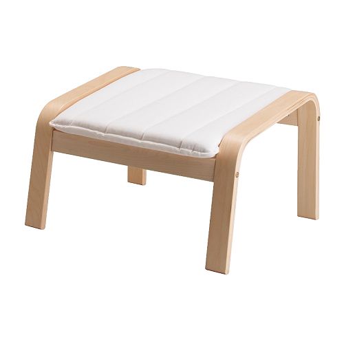 POÄNG Podnožka IKEA Rám vyrobený z lepenej ohýbanej brezy; veľmi silný a odolný materiál. 