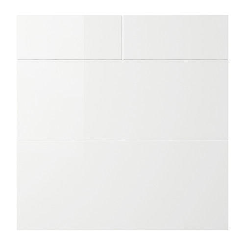 ABSTRAKT Drawer front, set of 4 high gloss white, 30 " IKEA