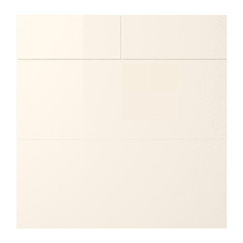 ABSTRAKT Drawer front, set of 4 high gloss cream, 30 " IKEA