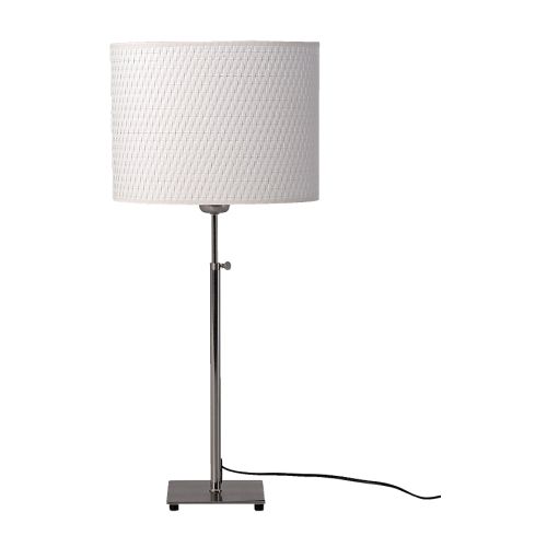 ALÄNG Table lamp nickel plated/white IKEA