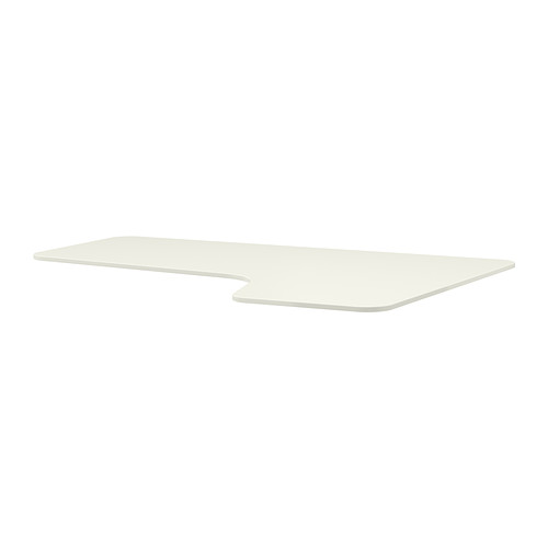 BEKANT Corner table top right white IKEA