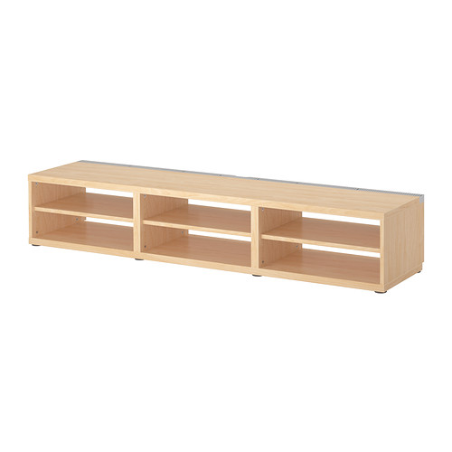 BESTÅ TV unit IKEA Vents at the top of the TV bench helps improve air circulation around electronic components.