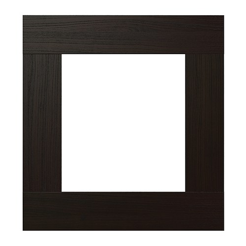 BESTÅ VARA Glass door clear glass/blackbrown IKEA