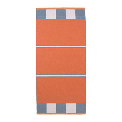 BJÖRKSNÄS Rug, flatwoven handmade red IKEA